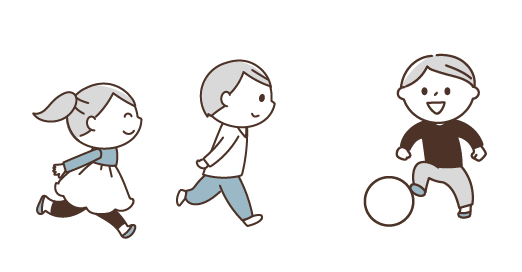 体を動かすトレーニングの様子